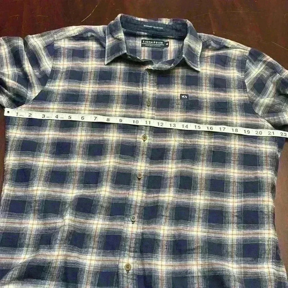 Fish Hippie Company Broadwater Rumfront Collection Plaid size Medium - Picture 7 of 9